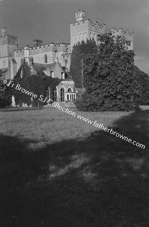 DUNSANY CASTLE FROM S.W. SHOWING MODERN BILLIARD ROOM ADDED ABOUT 1900